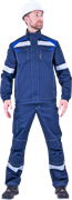 Костюм СТАРАТЕЛЬ летний, синий-василек (Куртка+брюки)