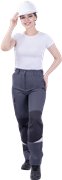 Брюки ТУРБО SAFETY летние, серый-т.серый, женские