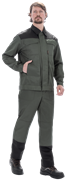 Костюм ТЕХНИК 2 летний, т/зеленый-черный (Куртка, полукомбинезон)