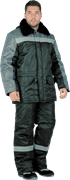 Костюм РЕГИОН зимний, черный-серый