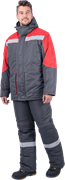 Костюм ЕНИСЕЙ зимний, серый-красный