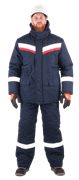 Костюм СИБИРЬ зимний, т/.синий-красный
