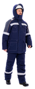 Костюм МЕГАСТАТОЙЛ зимний, т/синий-серый-оранж