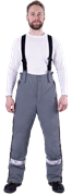Брюки ХАЙ-ТЕК SAFETY зимние, серый-черный