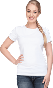 Футболка с лайкрой женская белая