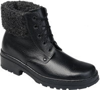 Ботинки ЛЕДИ иск. мех, борт, хромовые ТЭП