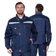 Костюм мужской "Профессионал 1" синий/бежевый (куртка и брюки)