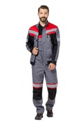 Костюм "Памир 2" серый/черный/красный КОС600