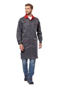 Халат "Страйк" серый/красный ХАЛ520