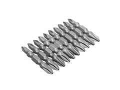 Биты с торцевыми головками сталь CrV, 1/4" Е, 10 мм - 45 мм, 2 шт., (уп.)