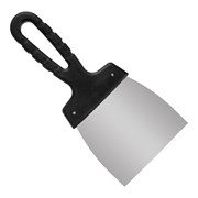 Шпательная лопатка "Мастер", нержавеющая сталь 0,45мм, пластиковая рукоятка, 100х100мм, (шт.)