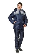 Куртка "Эребус" т.синий/серый  100 г/м.кв, 100% ПЭ, ВО, Оксфорд  КУР515