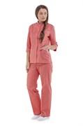 Брюки "Юкка" коралл (женские) 145 г/м.кв, 50%ХБ+50%ПЭ, Сатори  МЕД100