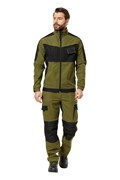 Куртка "Форест" хаки/черный 250 г/м.кв, 80%ПЭ+20%ХБ Camotex КУР652