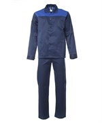 Костюм Аскет куртка, брюки (тк.Смесовая,200), т.синий/васильковый