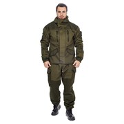 Костюм демисезонный Горка-5 (тк.Палатка/Грета) брюки HUNTSMAN, КМФ зеленый
