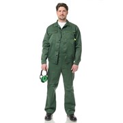 Костюм мужской Докер зеленый (куртка и полукомбинезон)