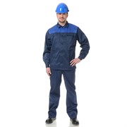 Костюм мужской Стандарт 2 синий/василек (куртка и полукомбинезон)