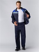 Костюм Флагман-Фаворит-1 СОП (тк.Саржа,250) брюки, т.синий/васильковый