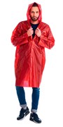 Плащ-дождевик Сириус-Люкс на липучке ПВД 80 мкр. пропаянные швы, красный