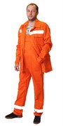 Костюм дорожника: куртка, п/комб. оранжевый с СОП (распродажа)