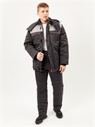 Костюм мужской зимний "Фаворит" куртка, брюки серый со светло-серым