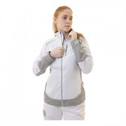 Женская рабочая куртка Brodeks KS228, белый/серый, 245 г/м2