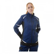 Женская рабочая куртка Brodeks KS228, синий/черный, 245 г/м2