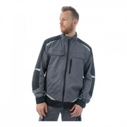 Куртка Brodeks KS202-C, 100% хлопок, графит серый/черный, 260 г/м2