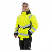 Зимняя сигнальная куртка Brodeks KW216, желтый/черный