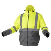 NIMS Куртка сигнальная HOEGERT с капюшоном водостойкая желтая