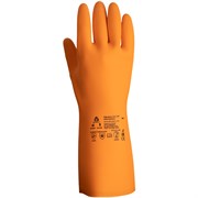 JCH-401 Atom Comfort Перчатки из латекса с хлопковым напылением изнутри для защиты от химических воздействий, длина 320 мм, толщина 0,7 мм, упак. 12 пар