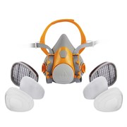Комплект для защиты дыхания Jeta Safety J-SET 6500: полумаска, фильтры А1 (2 шт), предфильтры P2 (4 шт), держатели (2 шт)