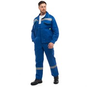 Костюм мужской «Докер-2» с СОП куртка, полукомбинезон цв. васильковый