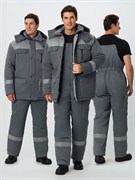 Костюм зимний Нейч-2 СОП (тк.Смесовая,210) п/к, серый/св.серый