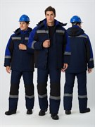 Костюм зимний Вектрон-2 СОП (тк.Смесовая,240) п/к, т.синий/черный/васильковый