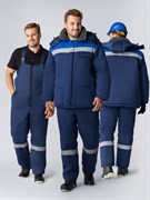 Костюм зимний Труженик-Ультра-2 IMP (тк.Смесовая,210) п/к, т.синий/васильковый