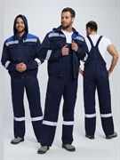 Костюм Нейч-2 СОП с капюшоном (тк.Смесовая,210) п/к, т.синий/васильковый