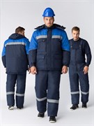 Костюм зимний Сибер СОП CH (тк.Таслан) п/к, т.синий/васильковый