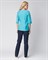 Костюм женский Спринт (тк.ТиСи), бирюзовый/т.синий - фото 100098