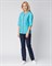 Костюм женский Спринт (тк.ТиСи), бирюзовый/т.синий - фото 100100