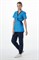 Костюм женский Симпл-001 (тк.Смесовая,120) MedLine, т.синий/ярко-голубой - фото 100141