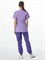 Костюм женский Симпл-001 (тк.Смесовая,120) MedLine, фиолетовый/сирень - фото 100146