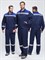 Костюм Лигор-1 СОП К. (тк.Смесовая,210) брюки, т.синий/васильковый - фото 100583