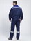 Костюм Лигор-1 СОП К. (тк.Смесовая,210) брюки, т.синий/васильковый - фото 100584