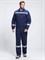 Костюм Лигор-1 СОП К. (тк.Смесовая,210) брюки, т.синий/васильковый - фото 100588