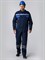Костюм для ИТР (тк.Саржа,250) п/к, т.синий/васильковый - фото 100950