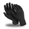 Перчатки ЭТАЛОН (MG-106), хлопок/полиэфир, оверлок, цвет черный - фото 104230