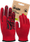 Перчатки трикотажные с ПВХ Прайм, красный, (Пер 044Я), картонный ярлык - фото 104286