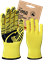 Перчатки трикотажные с ПВХ "ТУРБО" желтый/черный, (Пер 051Я), картонный ярлык - фото 104290